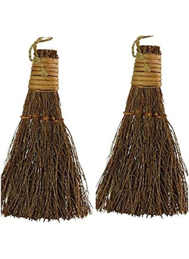 OTG Cinnamon Scented Mini 6In Broom (Holiday, Fall, Autumn, Halloween, Christmas) 2pk, 2 Count (Pack of 1)
